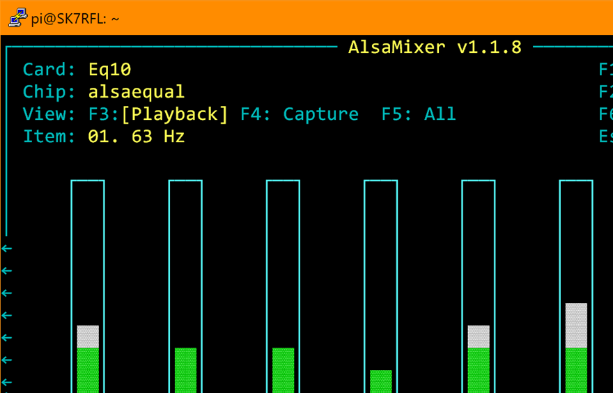 Equalizer i riktning SvxLink->DMR.